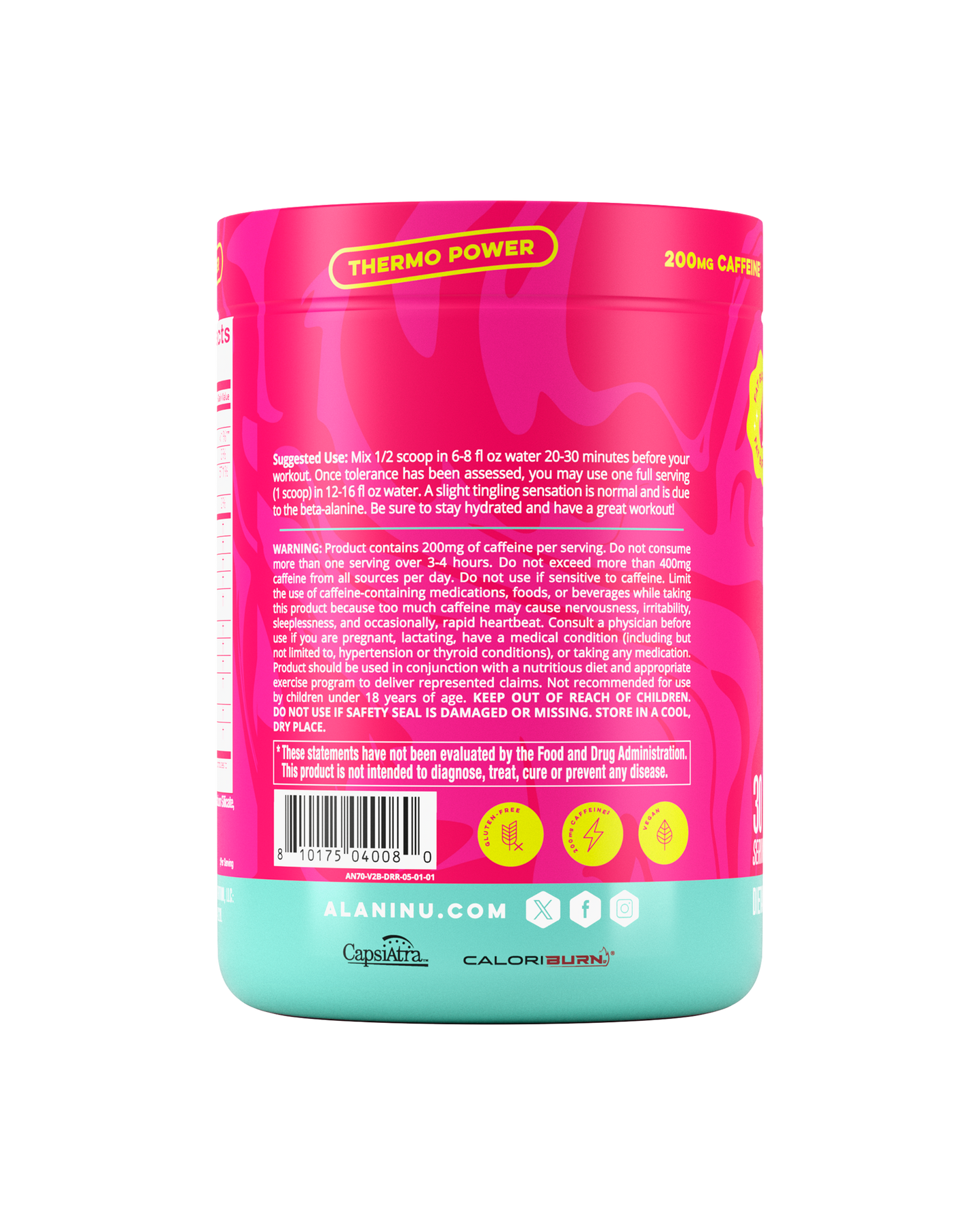 Pre-Workout+ Burn - Dragon Fruit Rush image 2