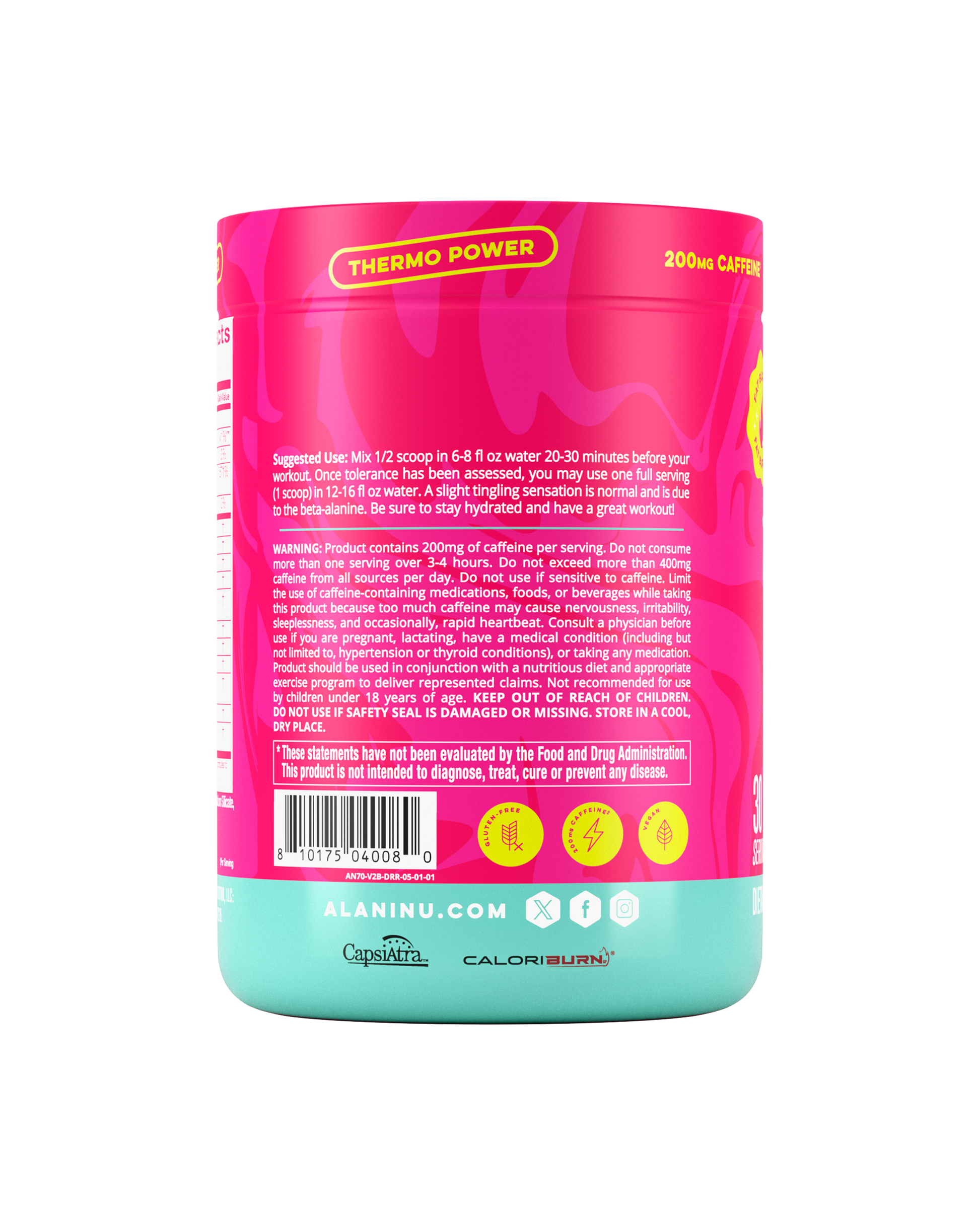 Pre-Workout+ Burn - Dragon Fruit Rush image 2