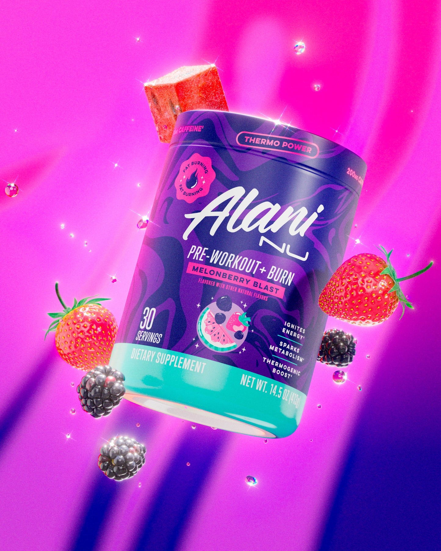Pre-Workout+ Burn - Melonberry Blast image 4