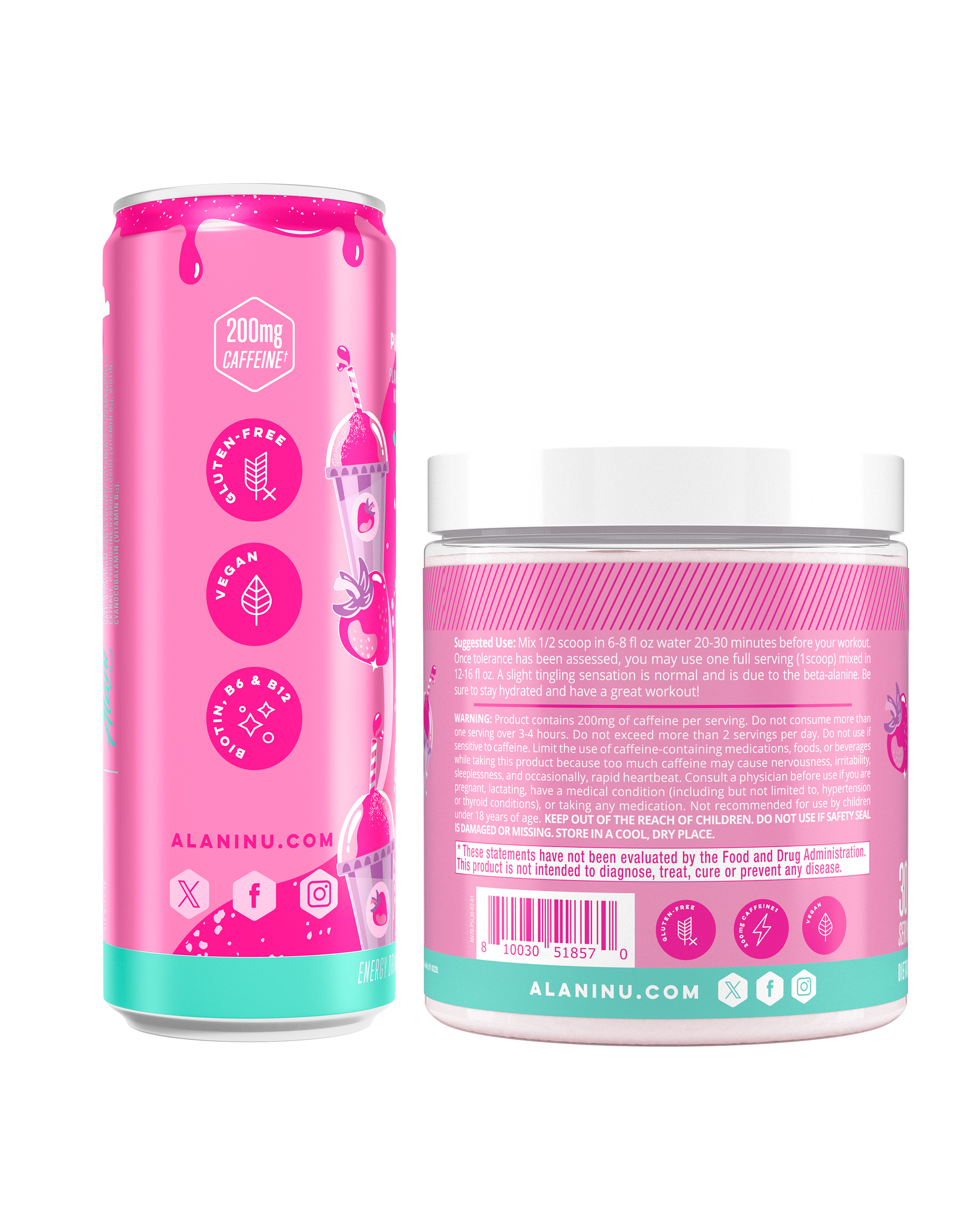 Energy Drink & Pre-Workout - Pink Slush image 2
